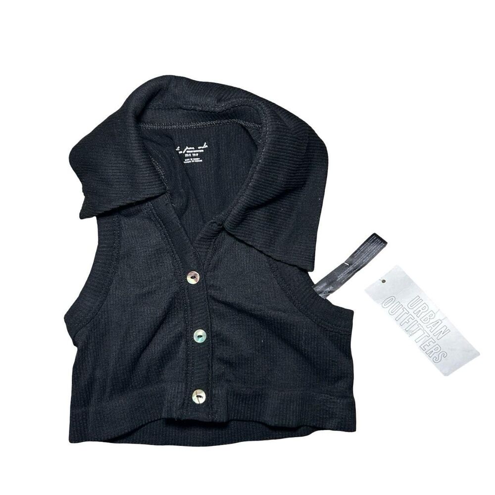 Urban-outfitters Women's Black Crop-top